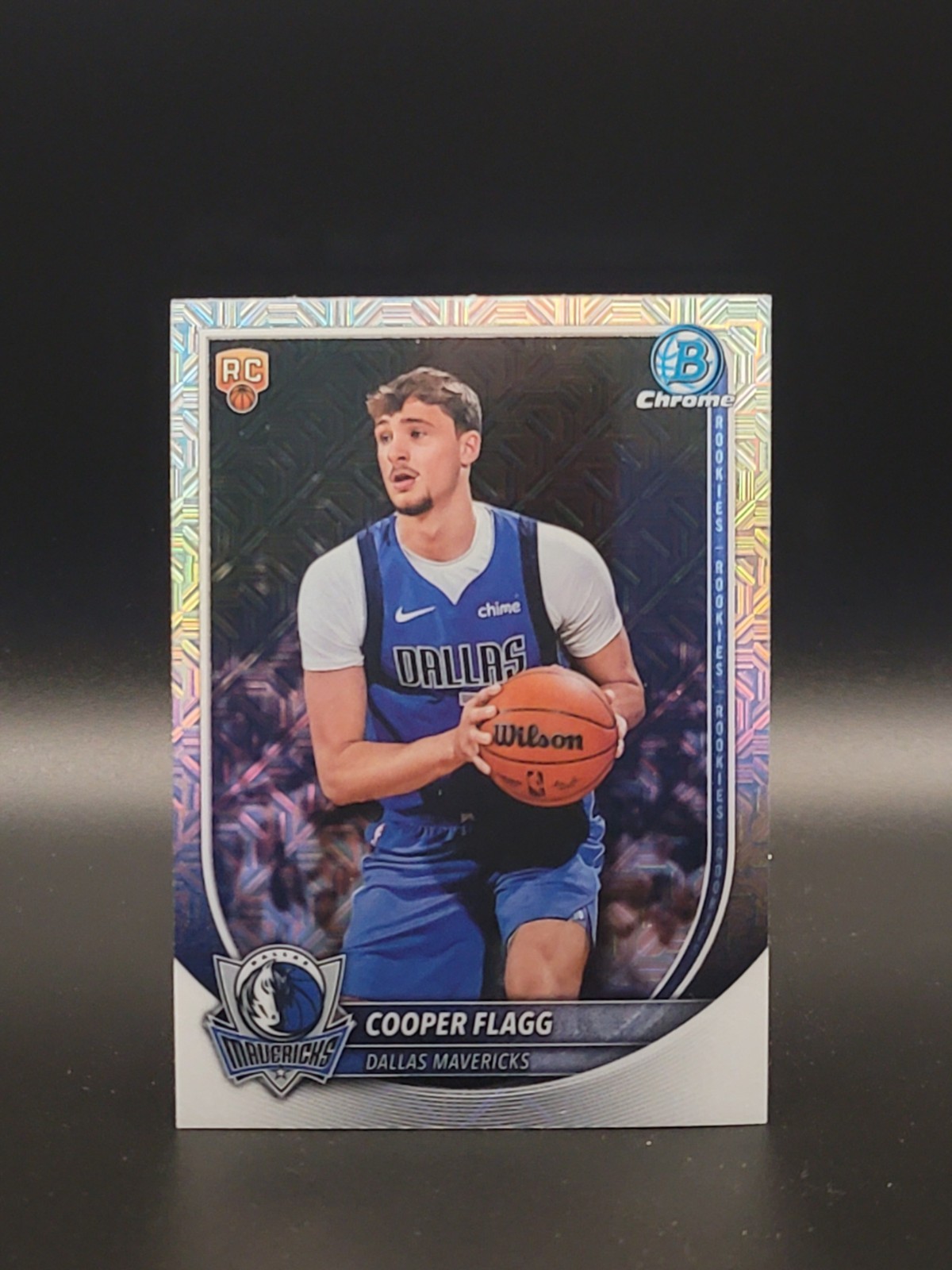2025-26 Bowman Chrome Cooper Flagg RC Mega Box Mojo Refractor SP Rookie Mavs