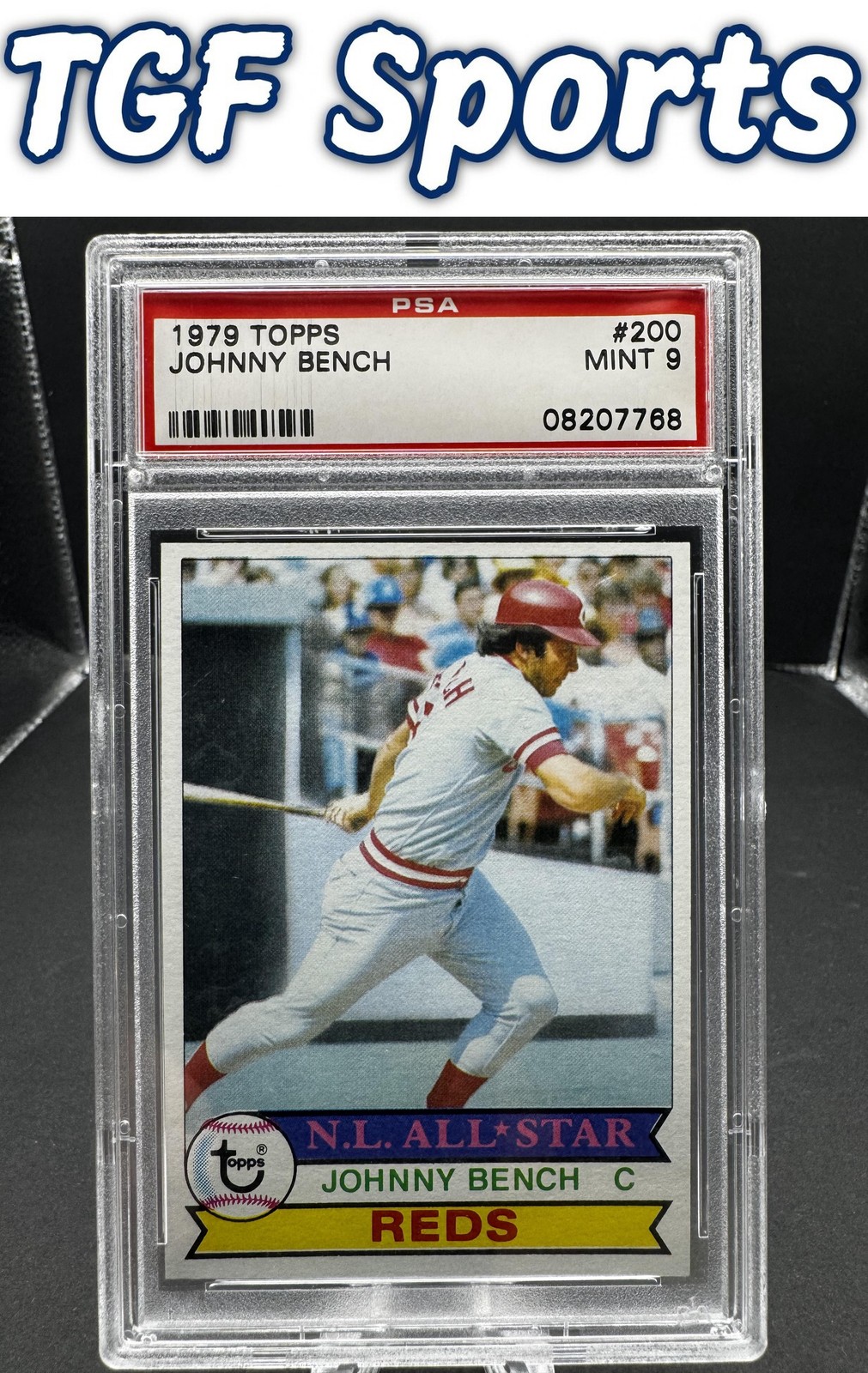 1979 Topps #200 Johnny Bench Cincinnati Reds PSA 9