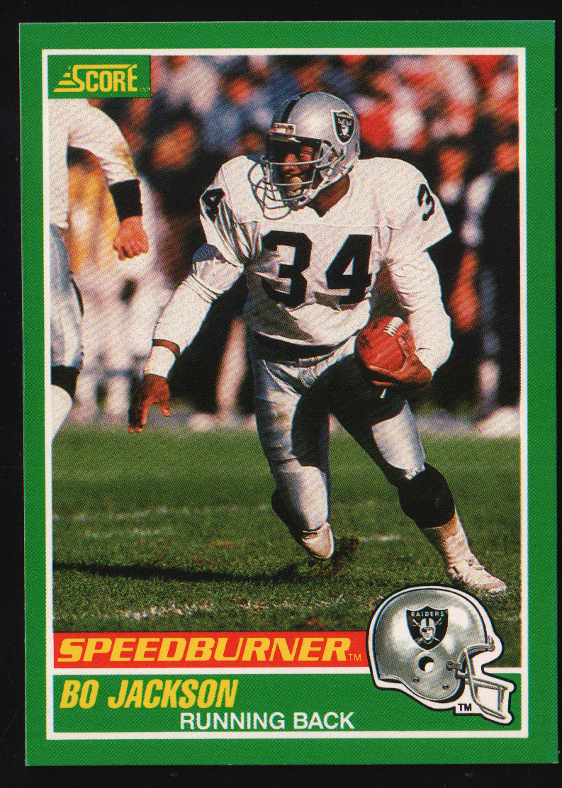 1989 Score Football #314 – Bo Jackson SB – Los Angeles Raiders 89-275