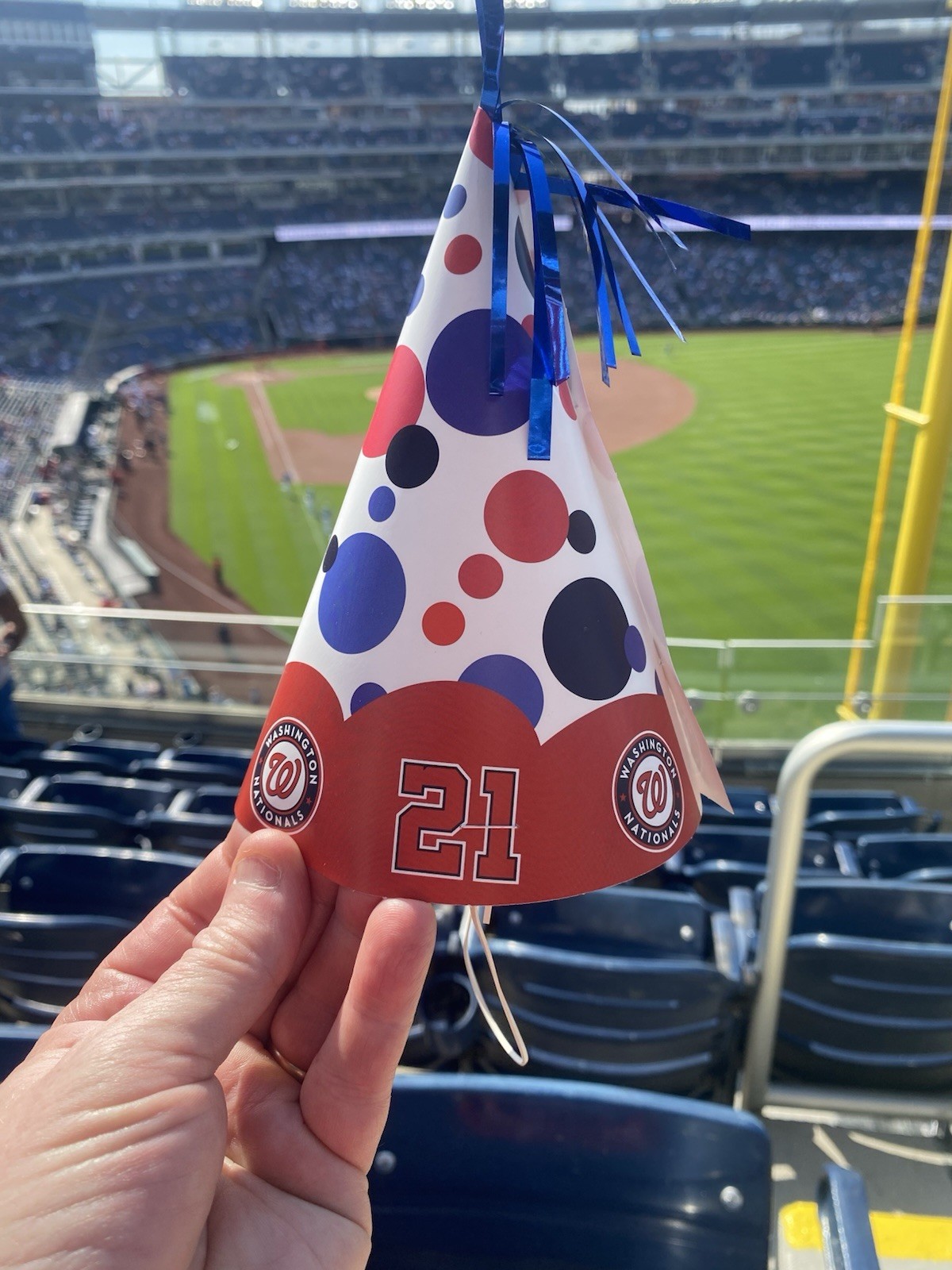 NEW Washington Nationals 21st Birthday Party Hat 4/4/2005 New