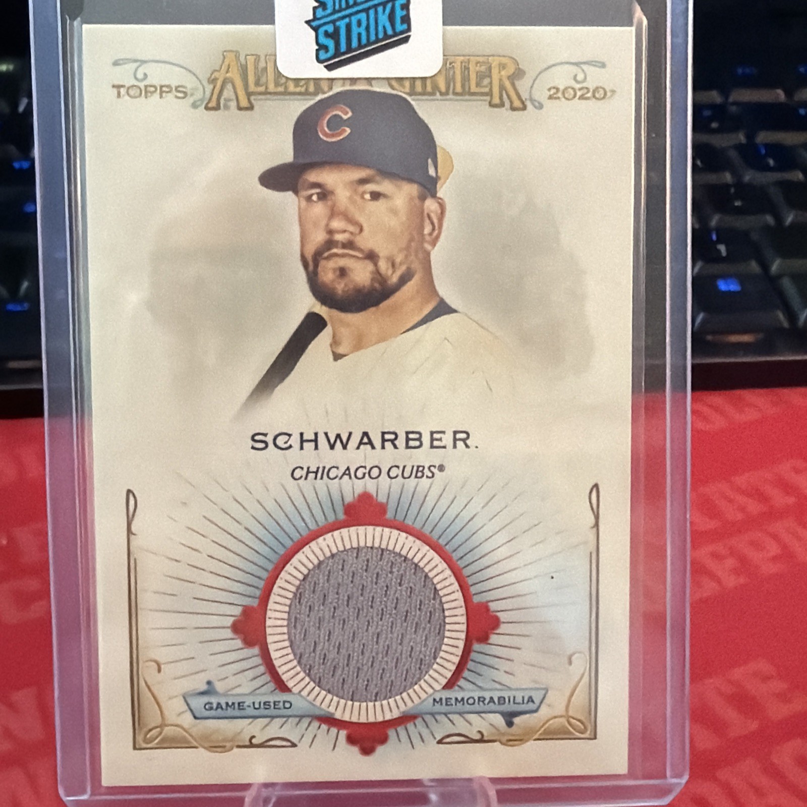 2020 Allen & Ginter Kyle Schwarber GU Relic Card #FSR -KS