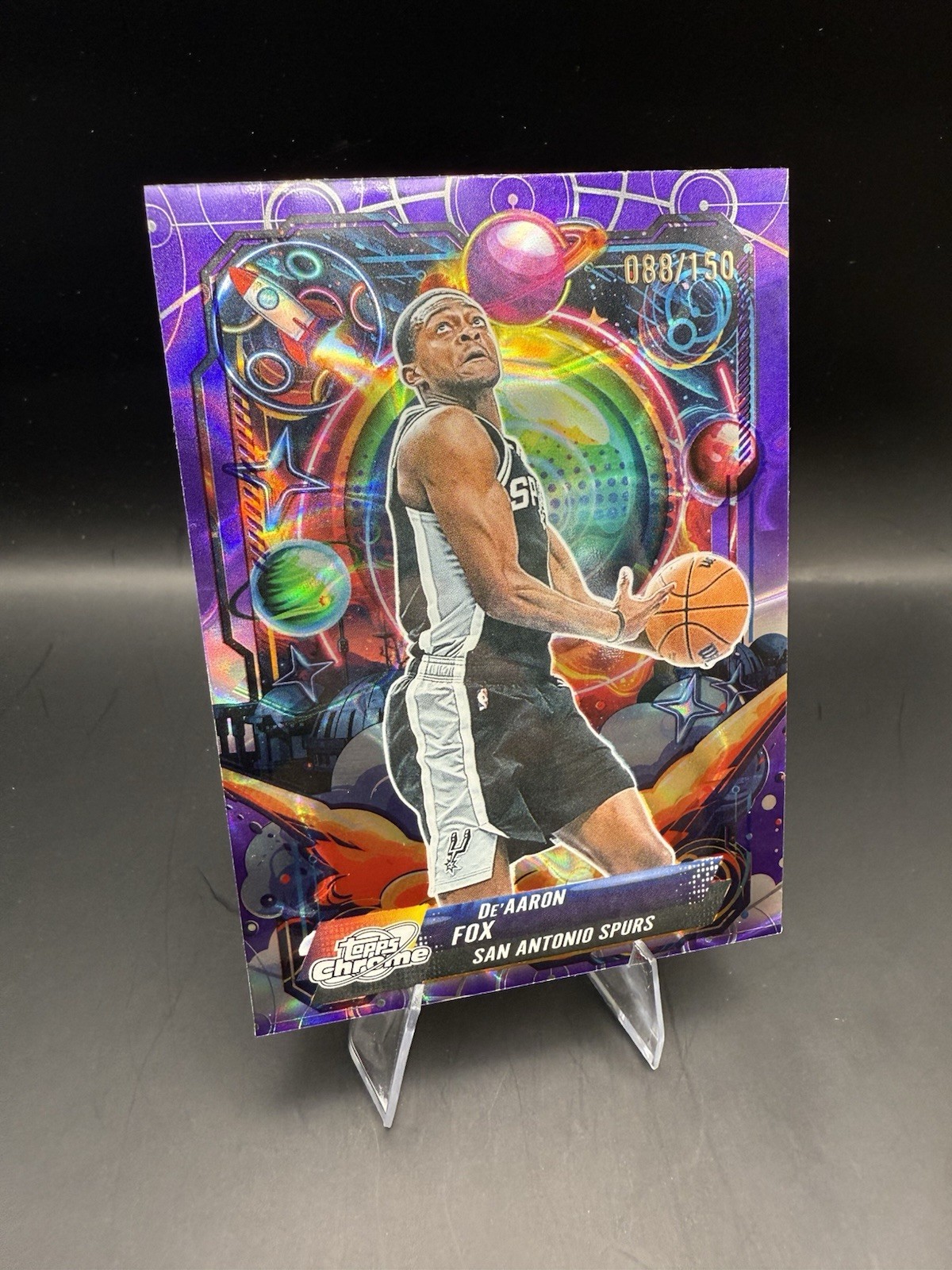 2025 Topps Cosmic #PRP-7 De’Aaron Fox Propulsion Purple Nebula #/150 250017