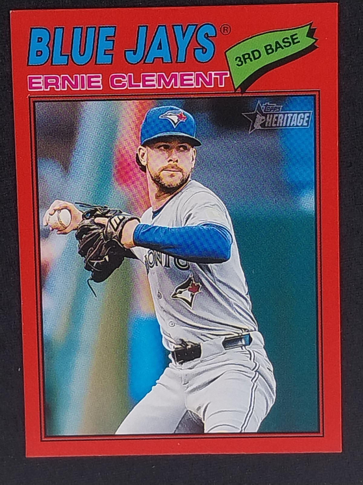 2026 Topps Heritage – Ernie Clement #21 Red Border
