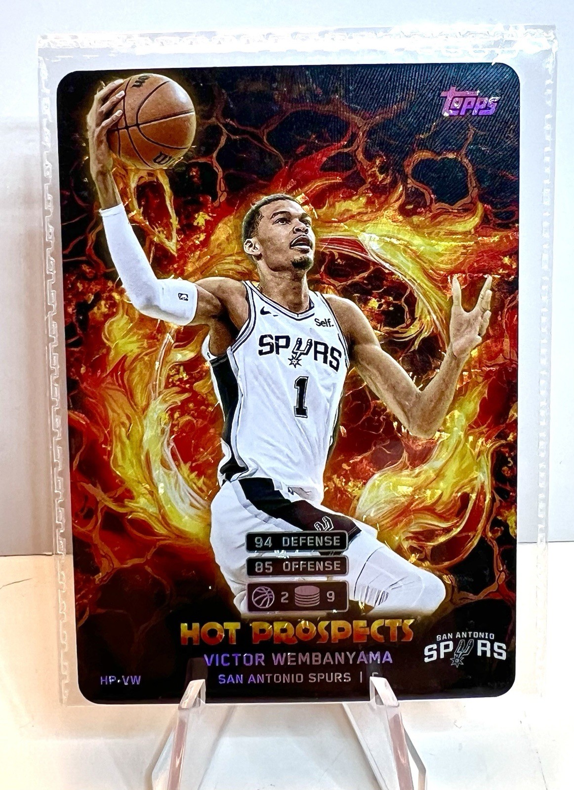 2025-26 Topps Match Attax Victor Wembanyama Hot Prospects #HP-VW Spurs (Sealed)