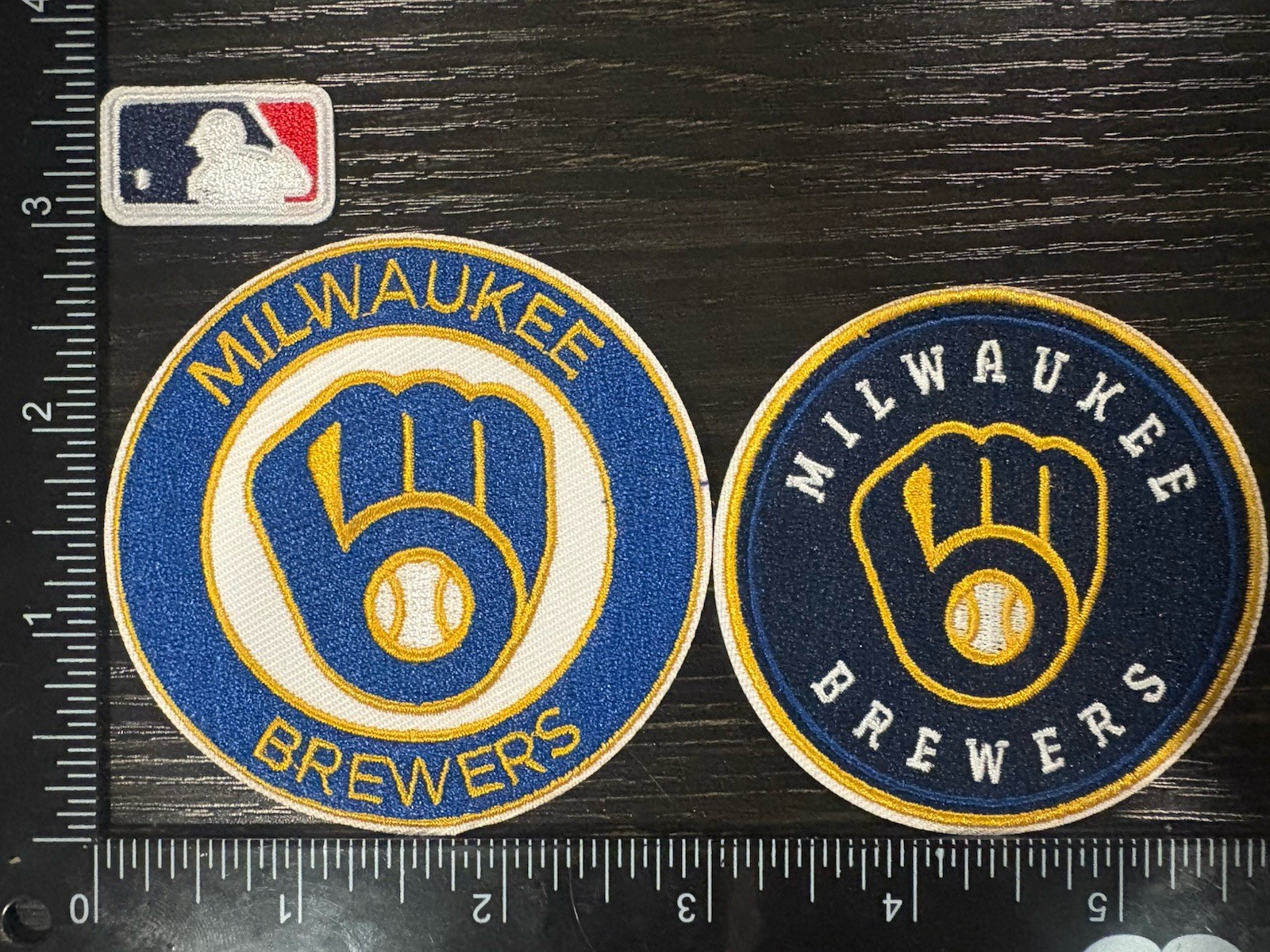 MILWAUKEE BREWERS LOT SET OF 3 MLB BASEBALL IRON ON PATCHES