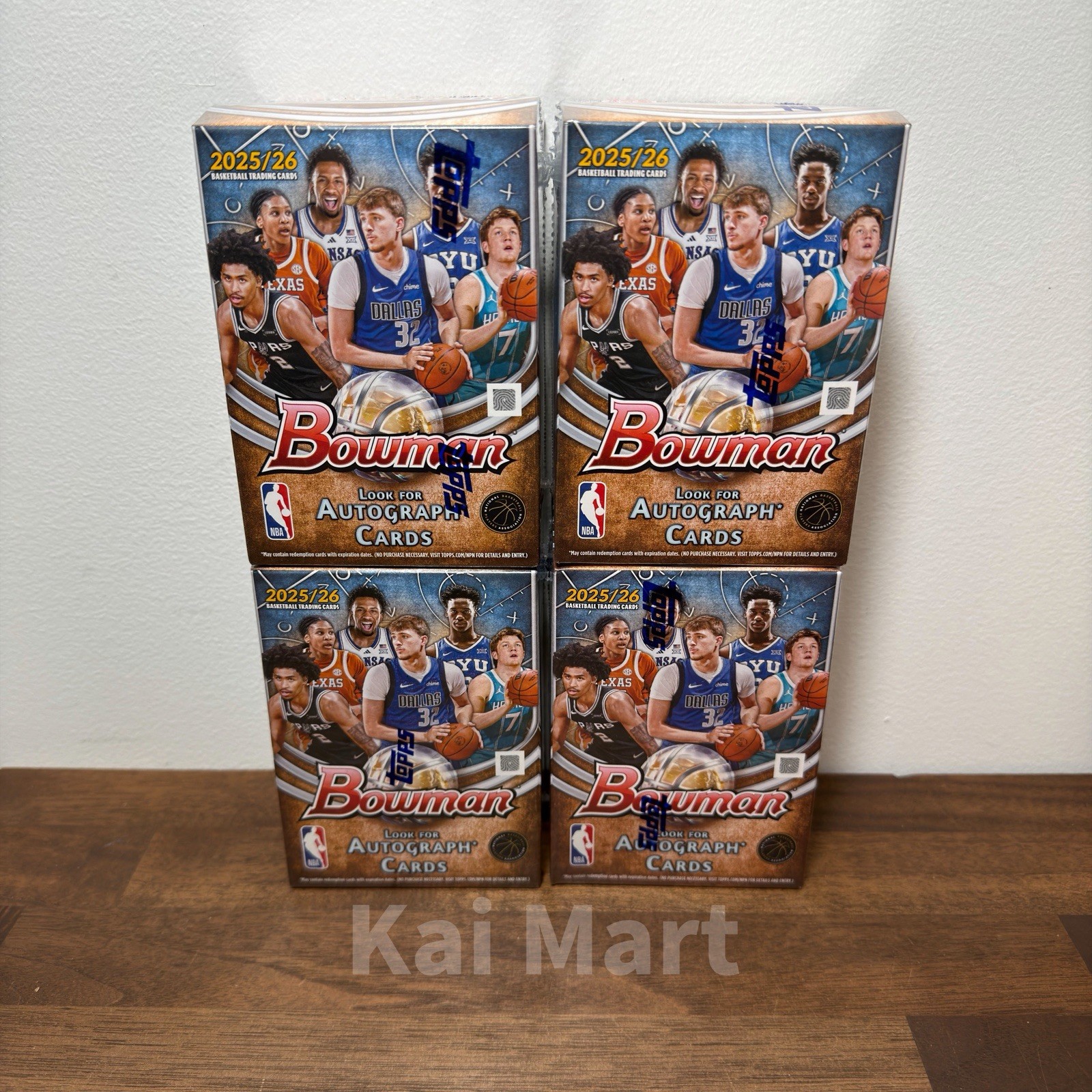 LOT OF 4 – 2025-26 Bowman Basketball Value Box – NEW – SHIPS TODAY