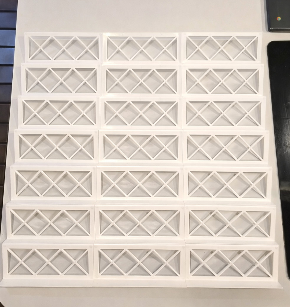 Display Case Card Risers Stands – For Zion Cases -Color White – 27 Risers!