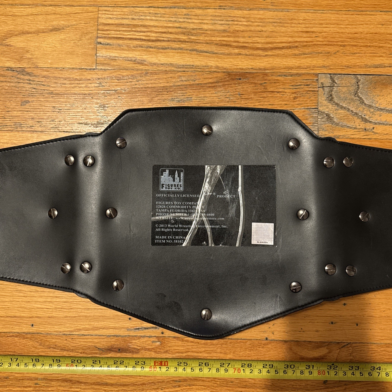 WWE Scratch Logo 2013 replica commemorative belt FIGS V1