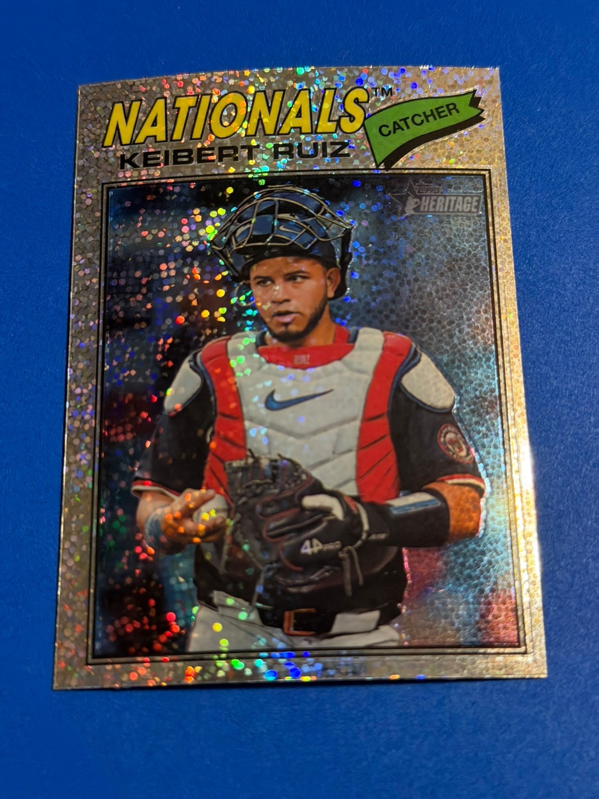 2026 Topps Heritage – Keibert Ruiz #201 Chrome Silver Sparkle Refractor