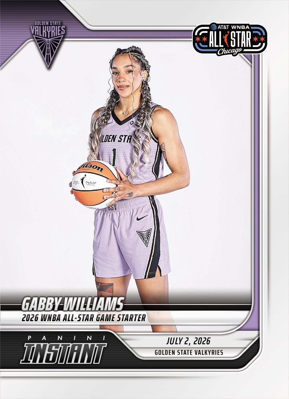 2026 Panini Instant WNBA #215 Gabby Williams Golden State Valkyries PRESALE