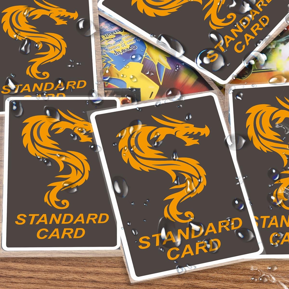 500Pcs Soft Clear Card Protectors Sleeves Standard Trading Cards Fit for Penn…
