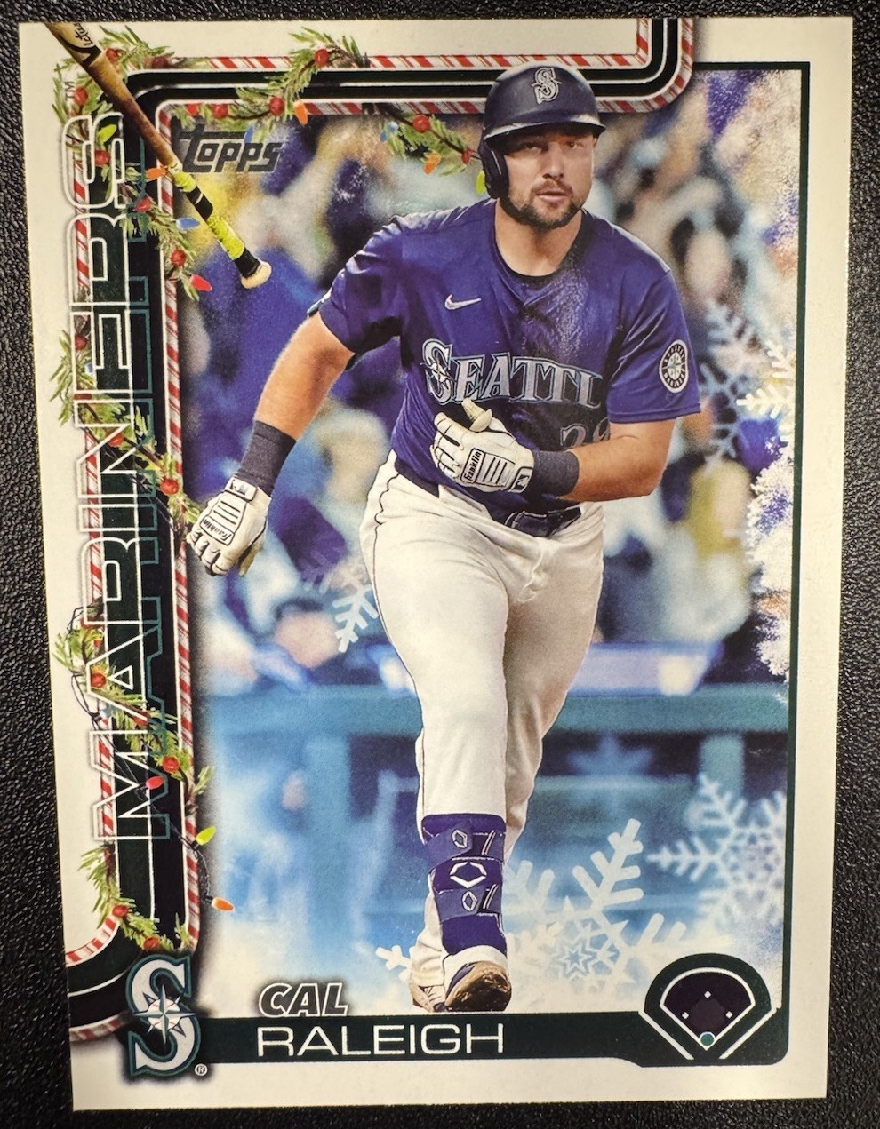 2025 Topps Holiday Cal Raleigh #H54 Mariners