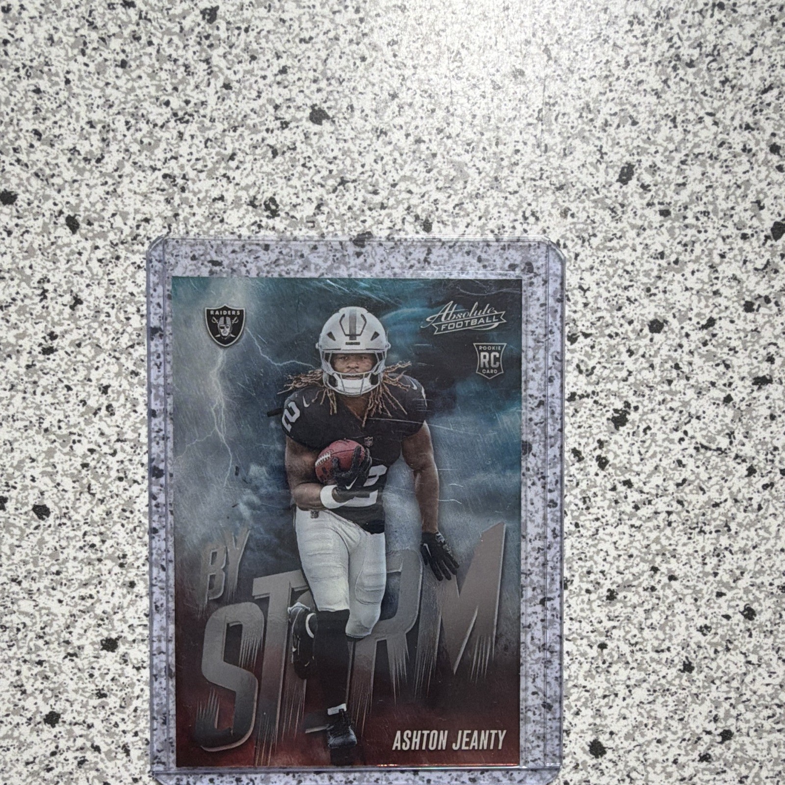 Panini 2025 Absolute Ashton Jeanty Las Vegas Raiders By Storm RC Insert #1
