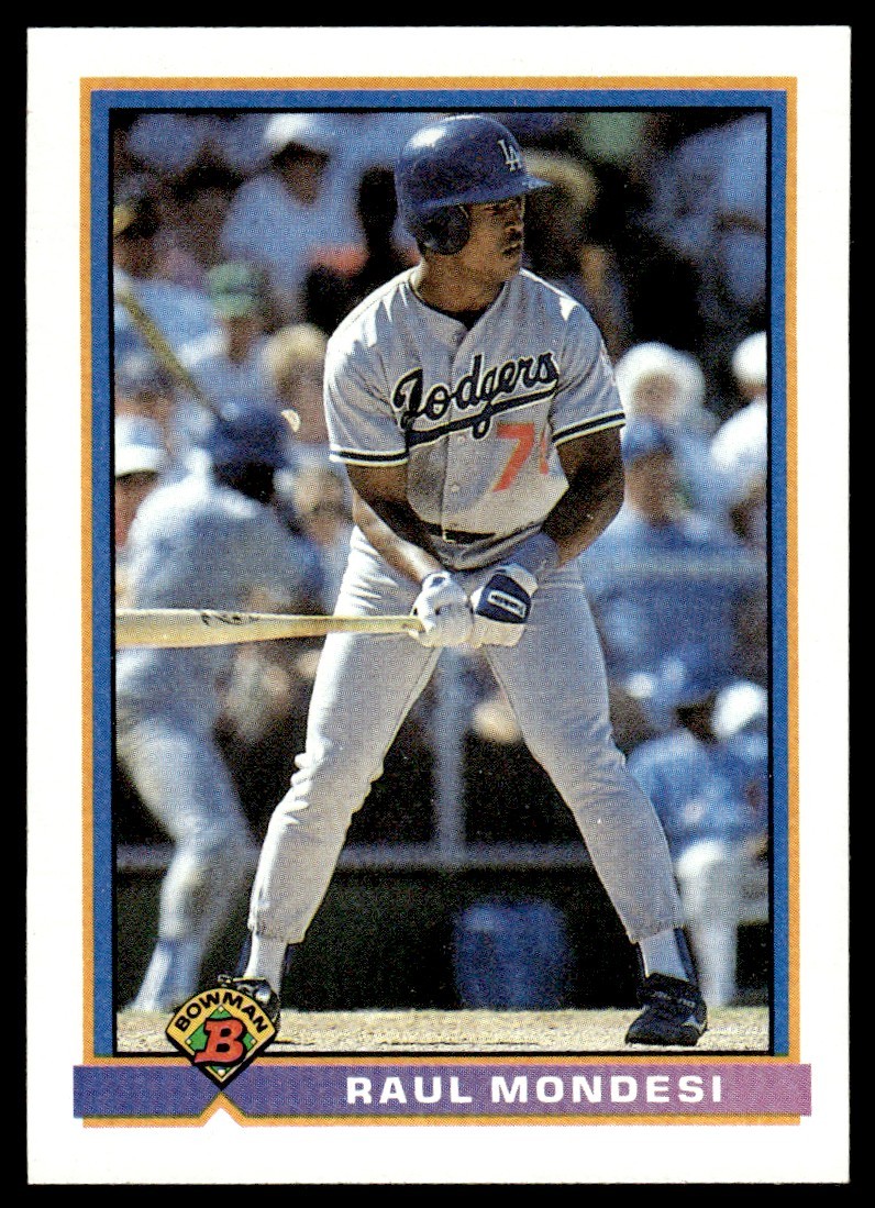 1991 Bowman Raul Mondesi Rookie #593