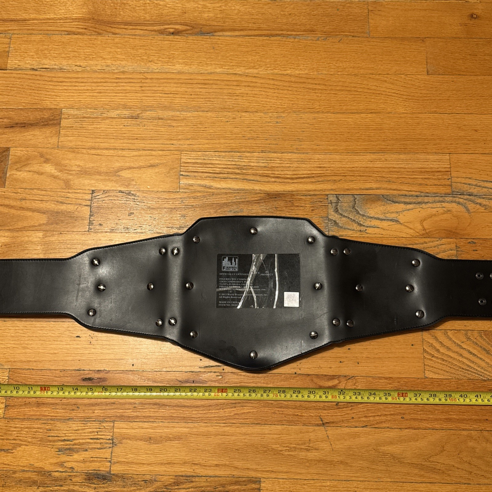 WWE Scratch Logo 2013 replica commemorative belt FIGS V1