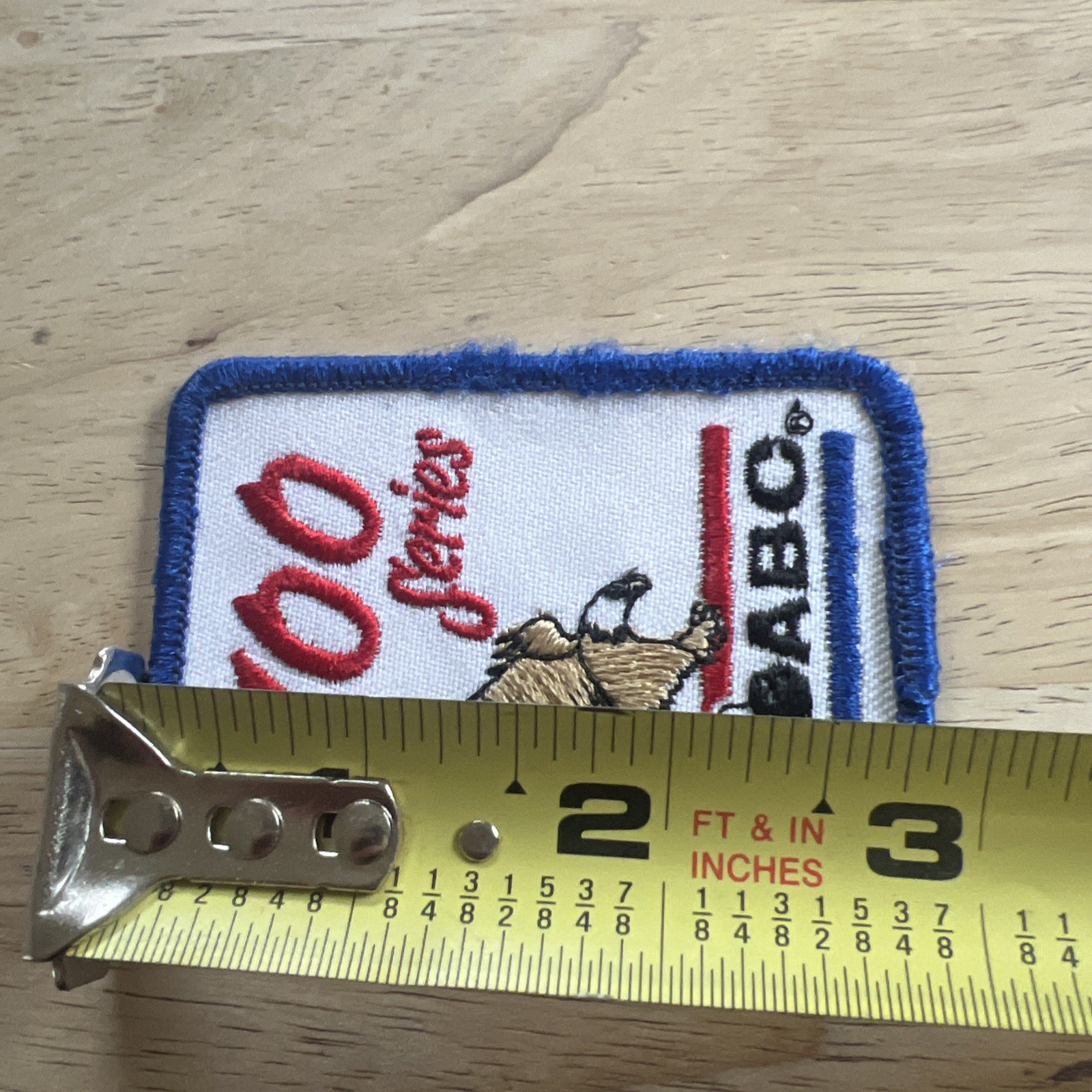 VINTAGE EMBROIDERED PATCH BOWLING RETRO ABC SERIES 700 SERIES EAGLE 2”x3”