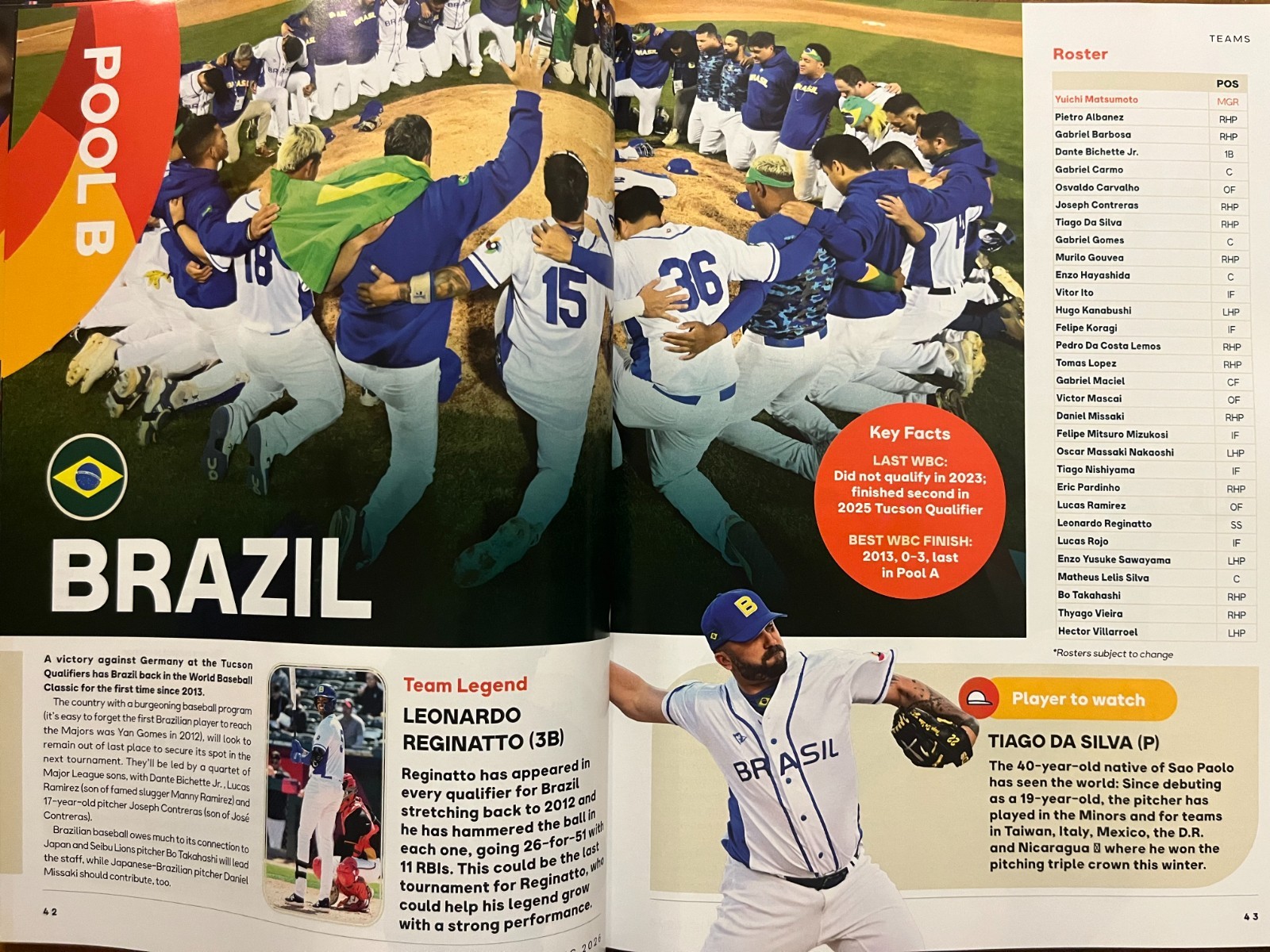 2026 WORLD BASEBALL CLASSIC GAME PROGRAM WBC CHAMPIONSHIP USA ITALY VENEZUELA