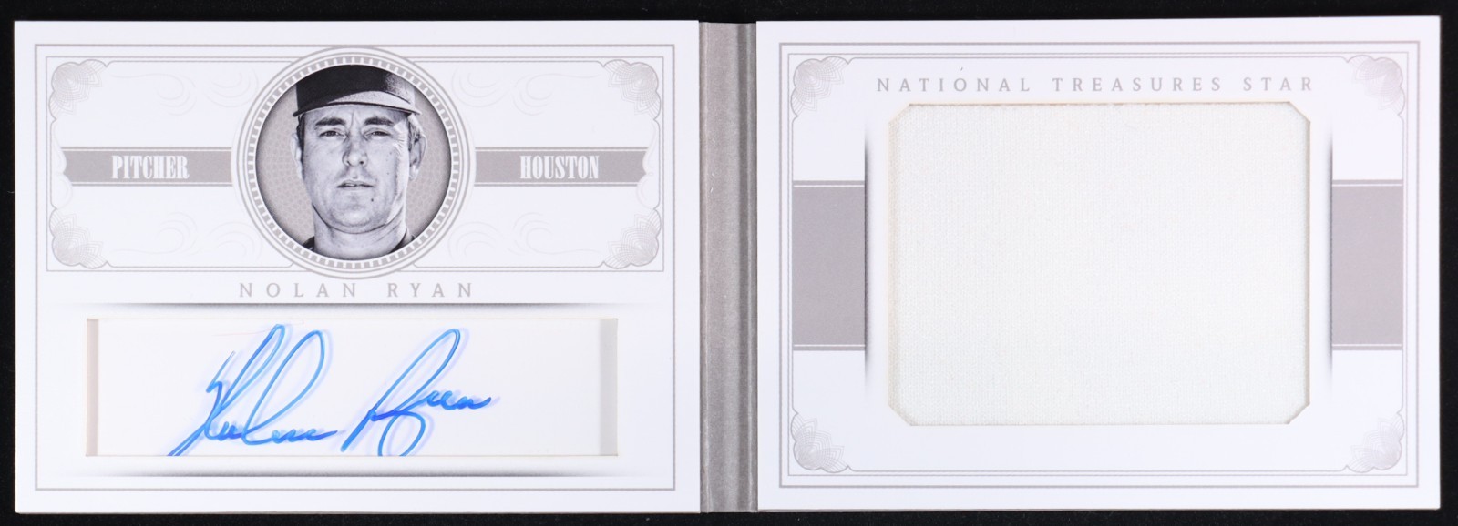 Nolan Ryan 2014 Panini National Treasures NT Star Jumbo Materials Signatures #13