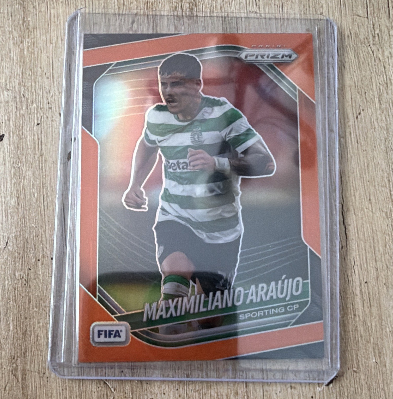 Panini 2025-26 Prizm FIFA Soccer Maximiliano Araújo Sporting CP #289 Orange /125
