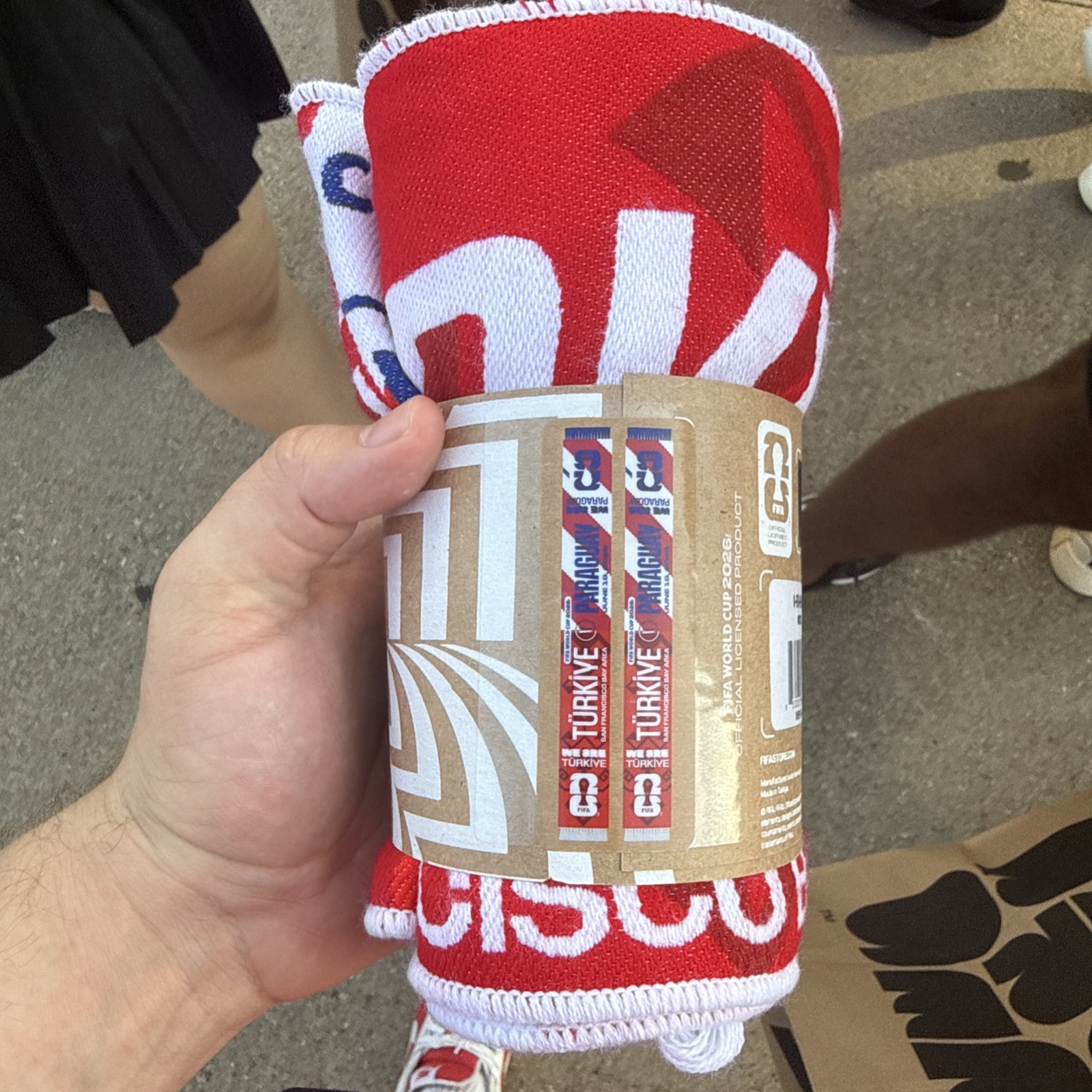 2026 FIFA World Cup Match Day Scarf Turkey Türkiye vs Paraguay Match 31