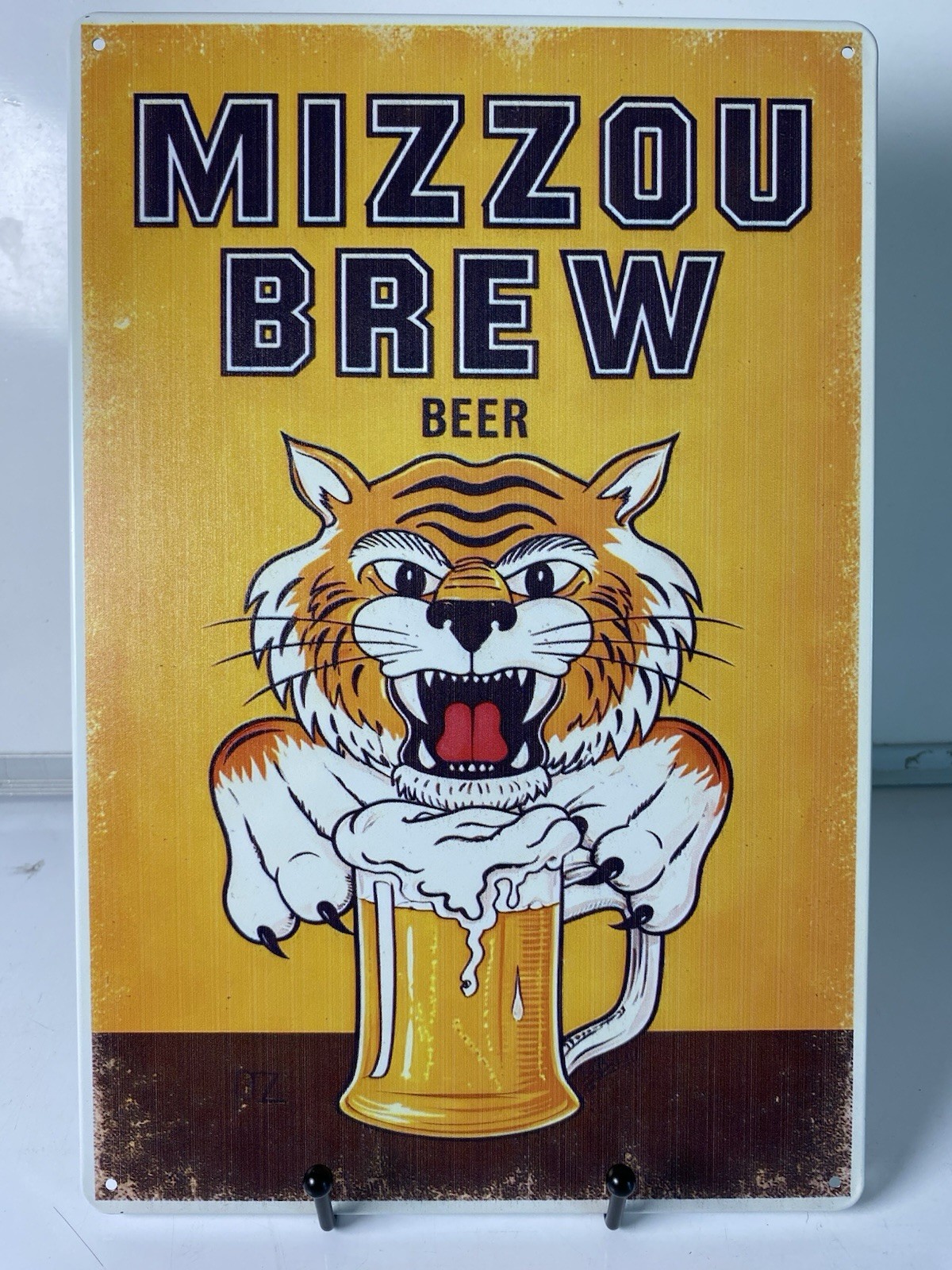 Missouri Tigers Mizzou Brew Sign – 1983 Retro – 1980’s – Football Basketball