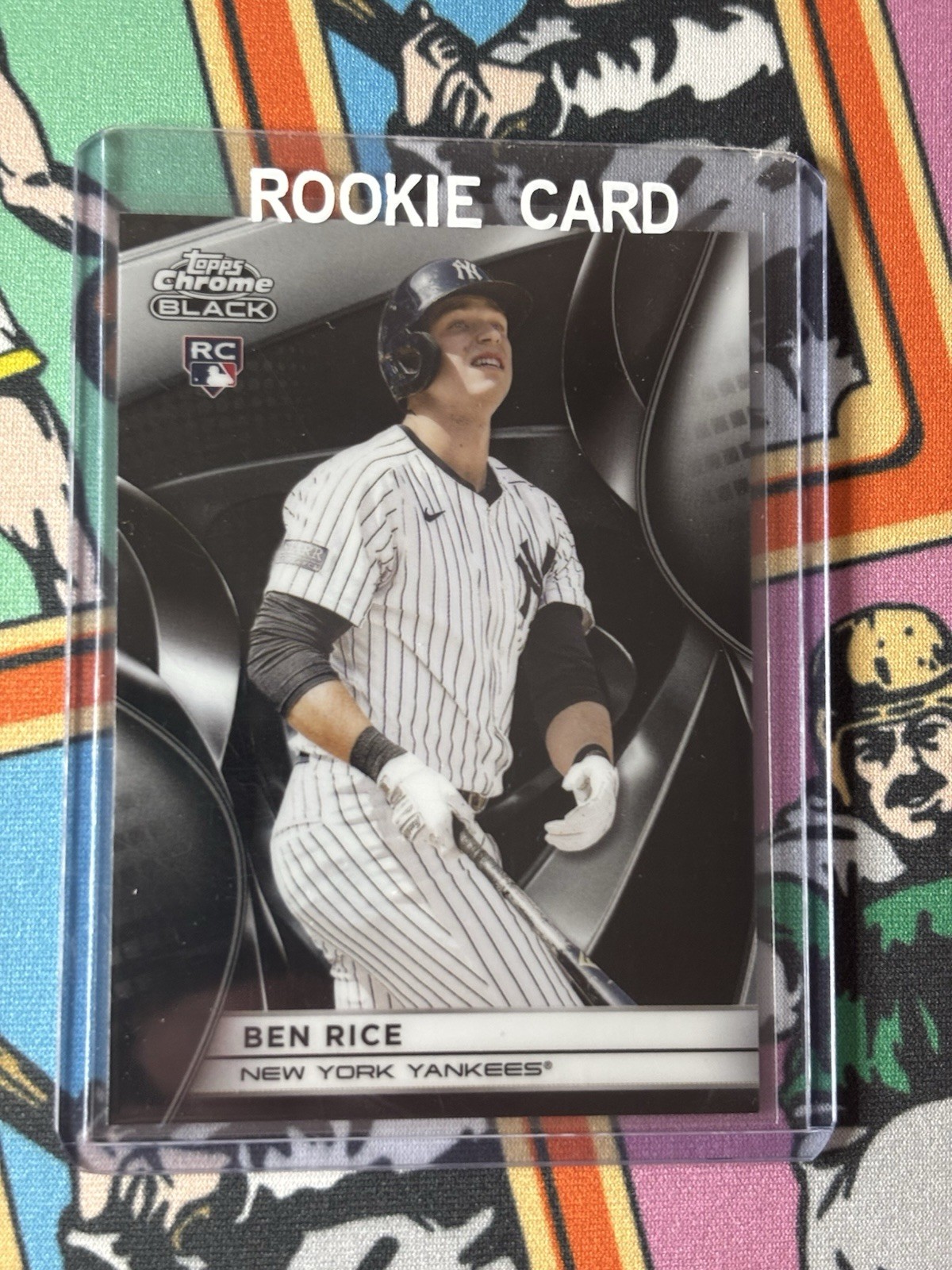 2025 Topps Chrome Black – Ben Rice #120 (RC) Rookie Yankees
