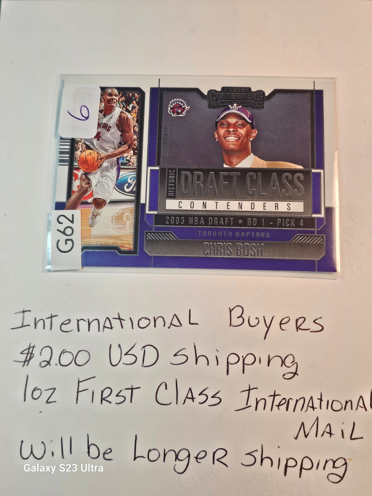 Chris Bosh contenders card #6 – shonen-level power, draft destiny awaits buyer