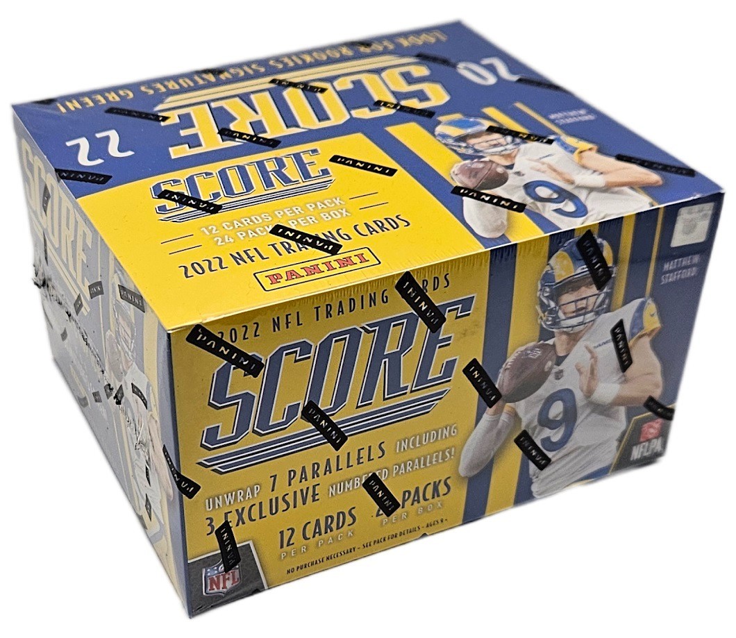 2022 Panini Score Football Factory Sealed 24 Pack Retail Display Box 288 Cards