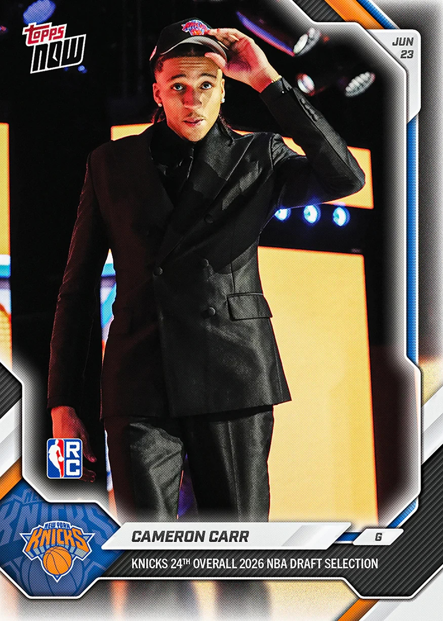 24-Card Bundle Draft Selection RC Dybantsa 2025-26 NBA Topps NOW Presale