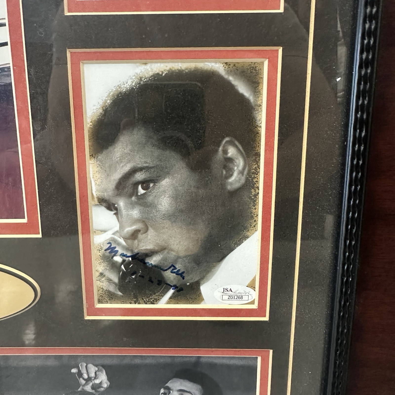 Muhammad Ali Autographed Signed Framed Photo Collage And Championship Ring