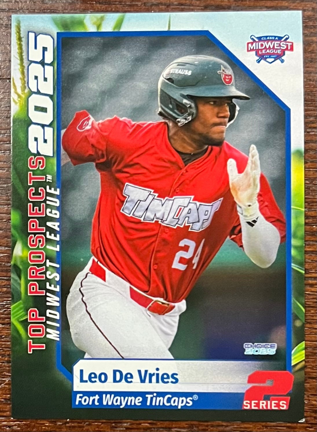 2025 Choice Midwest League MWL Top Prospects Set Series 2 Cards – You Pick