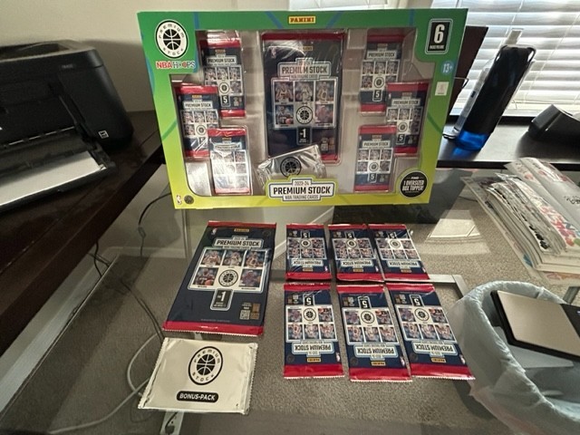 1ea read 2023-24 Panini NBA Hoops Premium Stock Sam’s Club Unopened Sealed Pack