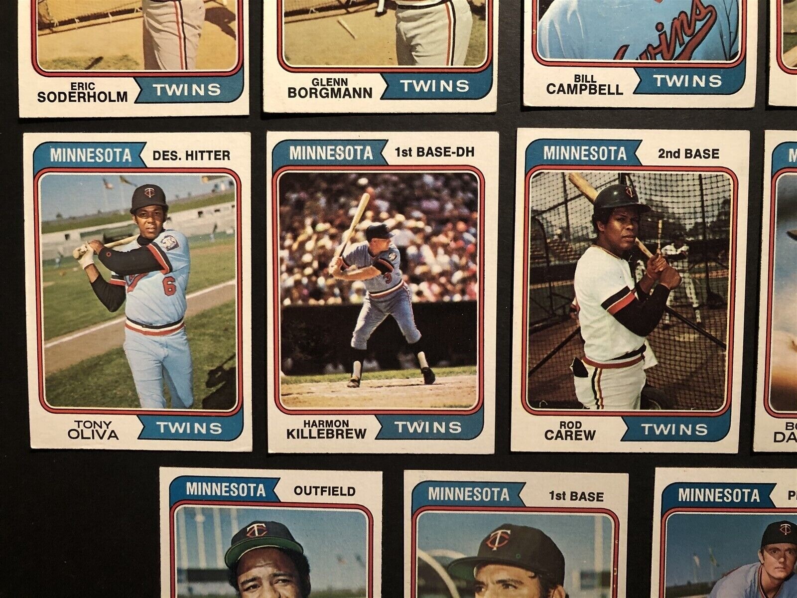 1974 Topps MINNESOTA TWINS Complete TEAM Set ROD CAREW Harmon KILLEBREW Goltz