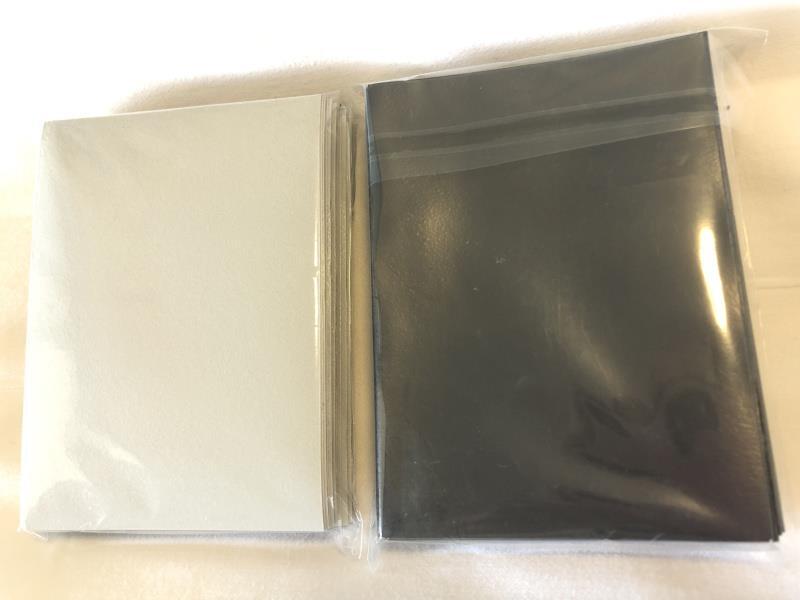 Lenayuyu 100pcs Whiteblack Protector Standard MTG Card Sleeves 66x91mm Matte