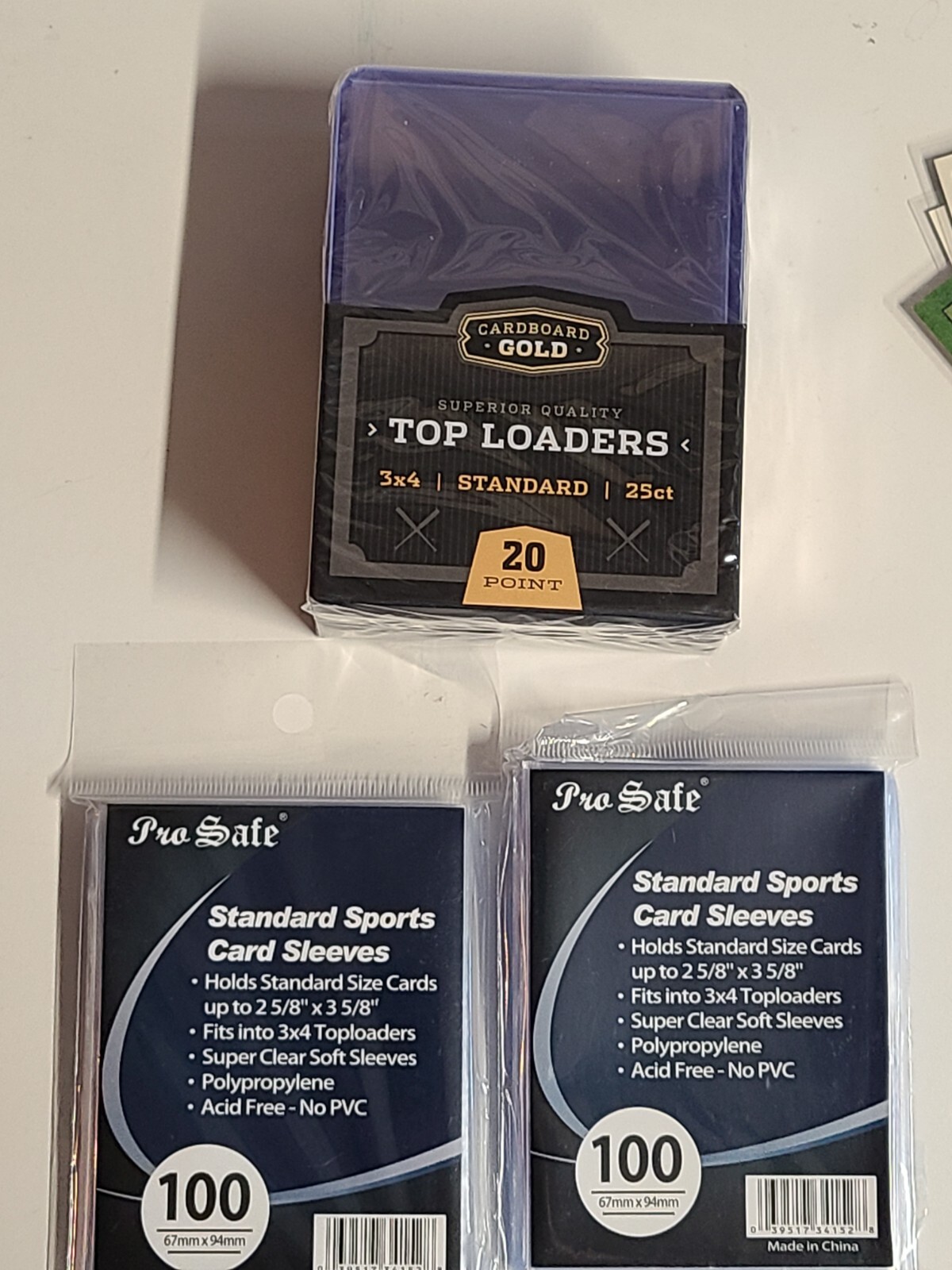 25 – Ultra Pro 3 X 4 Top Loader Card Holder for Sports 200 Penny Sleeves