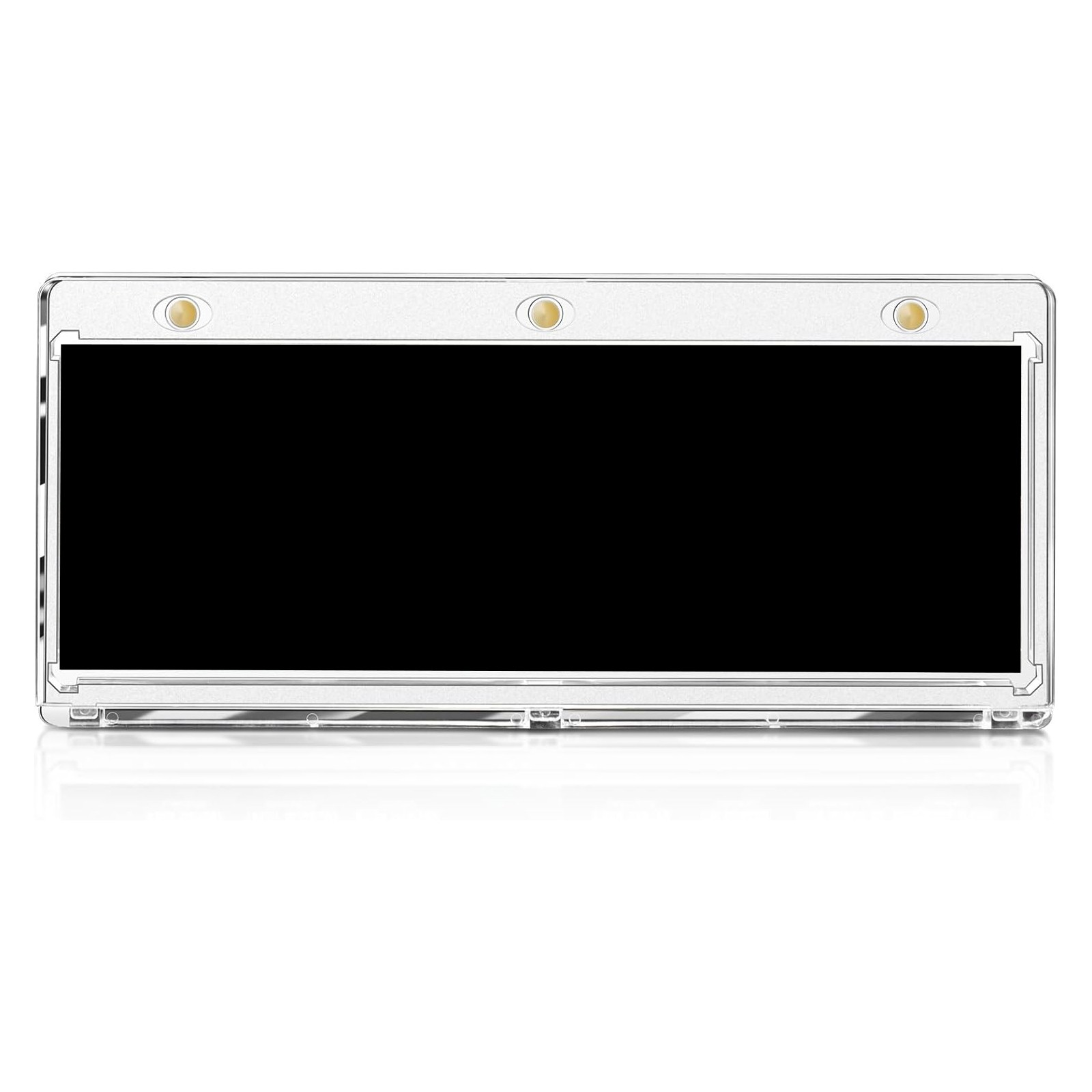 175PT 187mm Horizontal Booklet Magnetic Card Holder for 2 Trading Cards Display