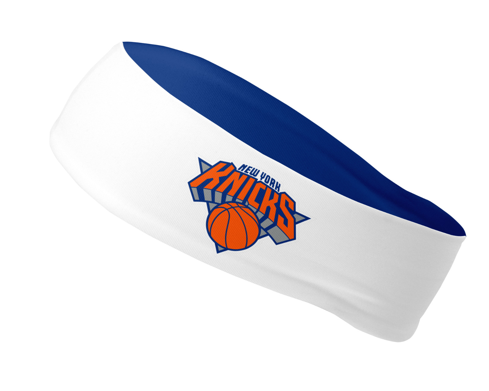 Blue Reversible New York Knicks Headband Stretch Headband