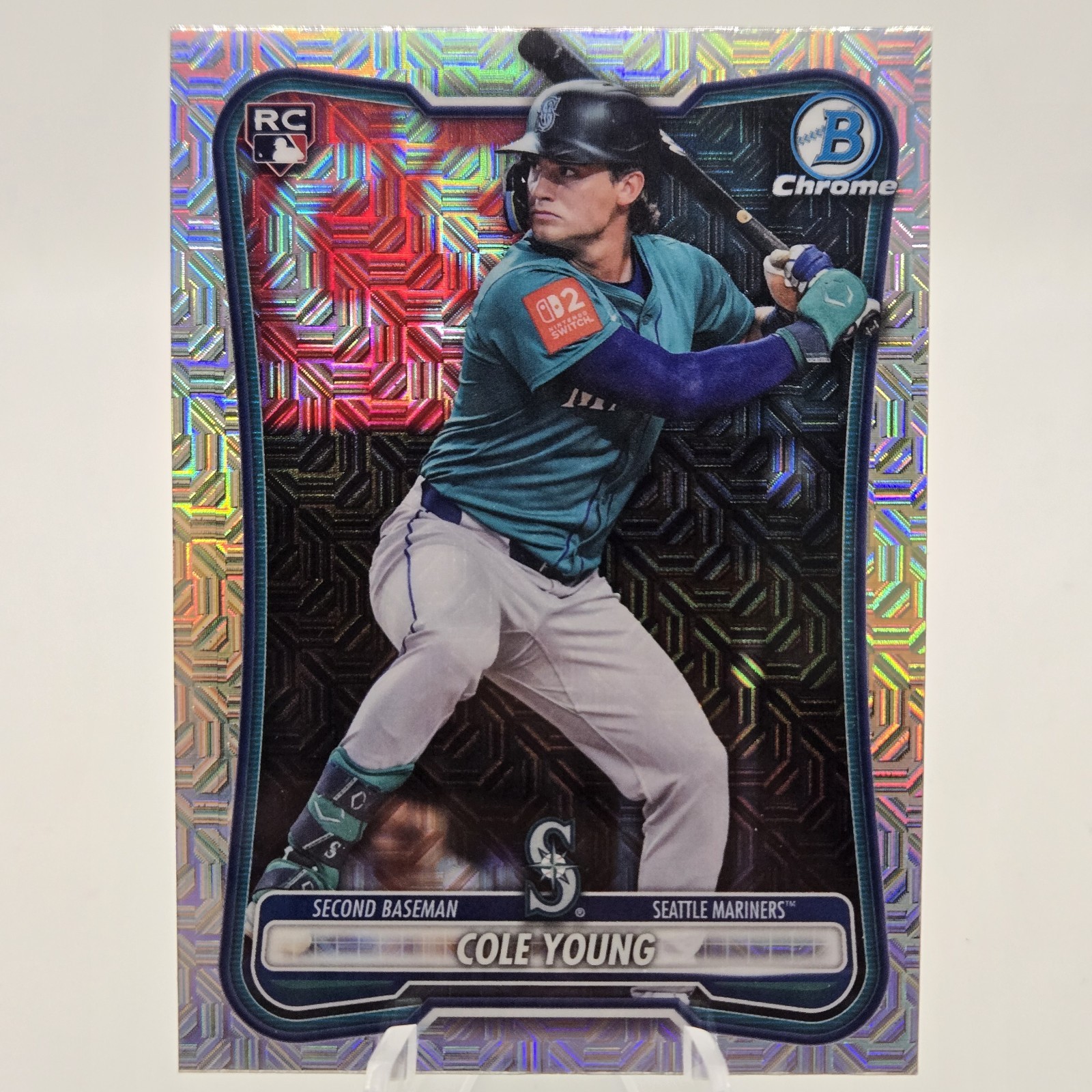 Topps 2026 Bowman Chrome Cole Young Seattle Mariners #78 Mojo Refractor RC
