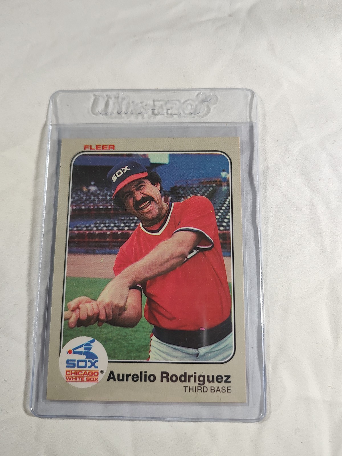 1983 Aurelio Rodriguez Fleer Auto Baseball Card #249
