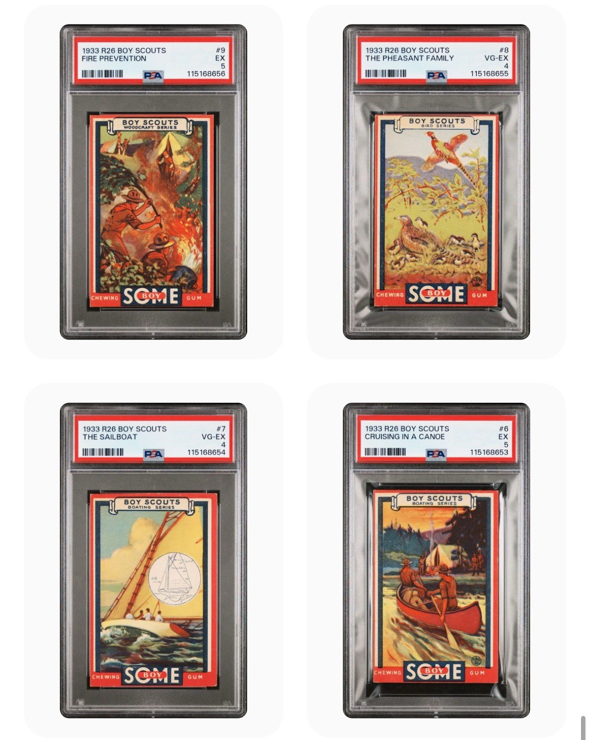 1933 Goudey Some Boy Scouts R26 Complete Set 48ALL GRADED! AVG PSA 4.2! SCARCE!