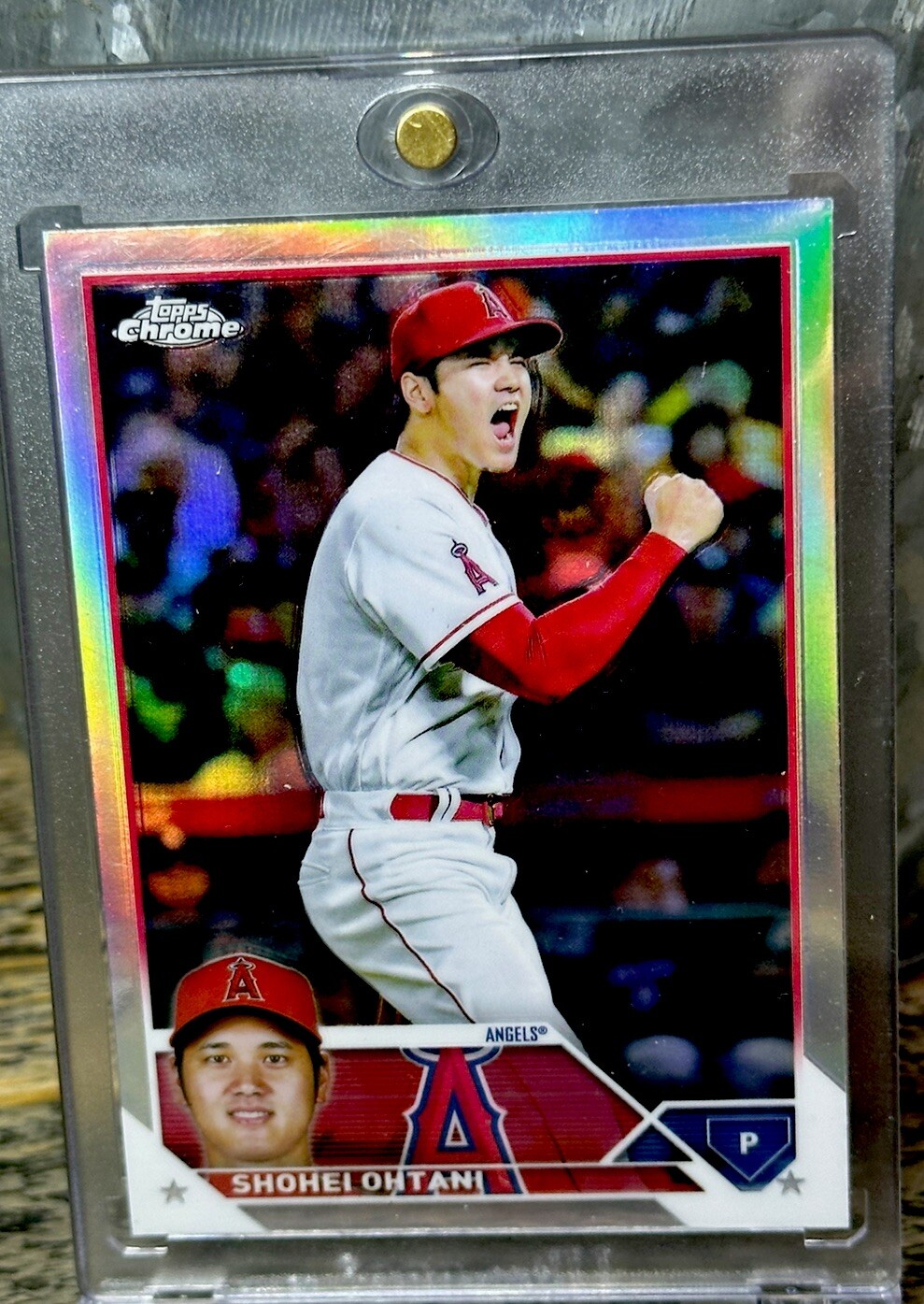Shohei Ohtani RARE REFRACTOR INVESTMENT CARD SSP TOPPS CHROME ANGELS MVP MINT