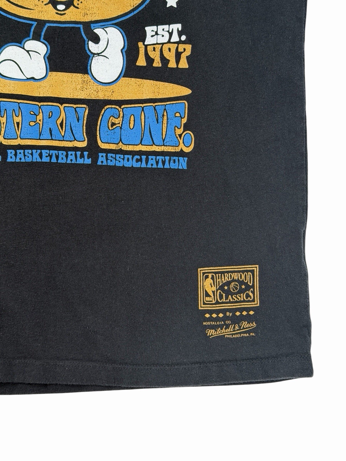 Mitchell & Ness Hardwood Classic Washington Wizards G-Wiz Youth L Black T-Shirt