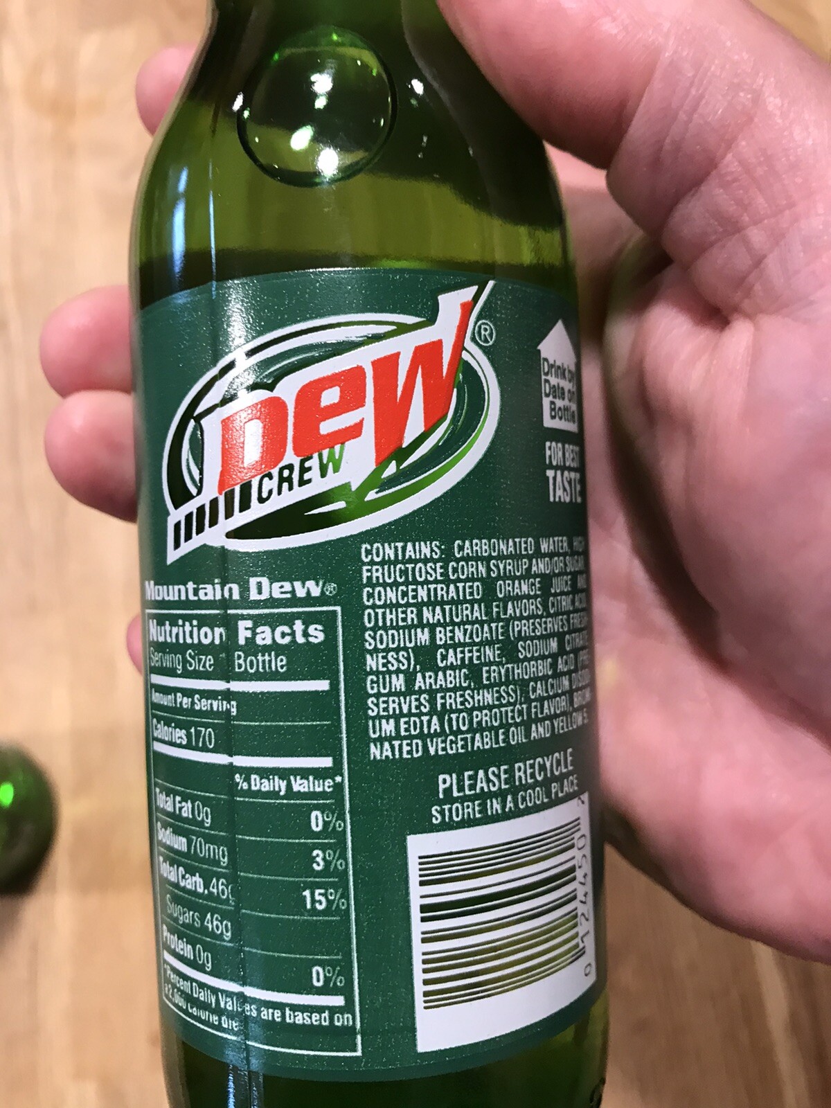 2 Bottle Set Mountain Dew Racing Team Dew Crew Full 12oz NASCAR Bottles