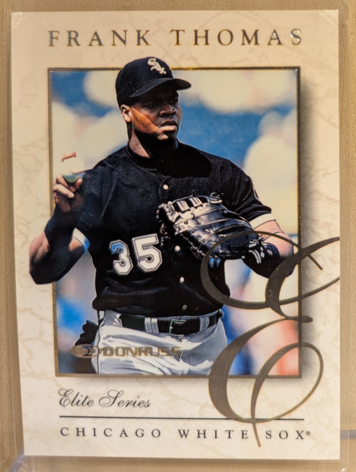 1997 Donruss THE ELITE SERIES #1 Frank Thomas HOF RARE ICONIC INSERT /2500