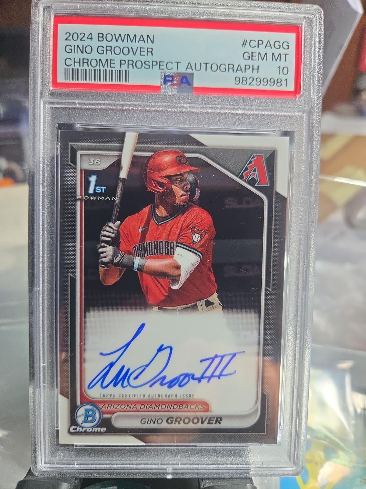 GINO LUJAMES GROOVER 2024 1st Bowman Chrome Auto PSA 10 !!!