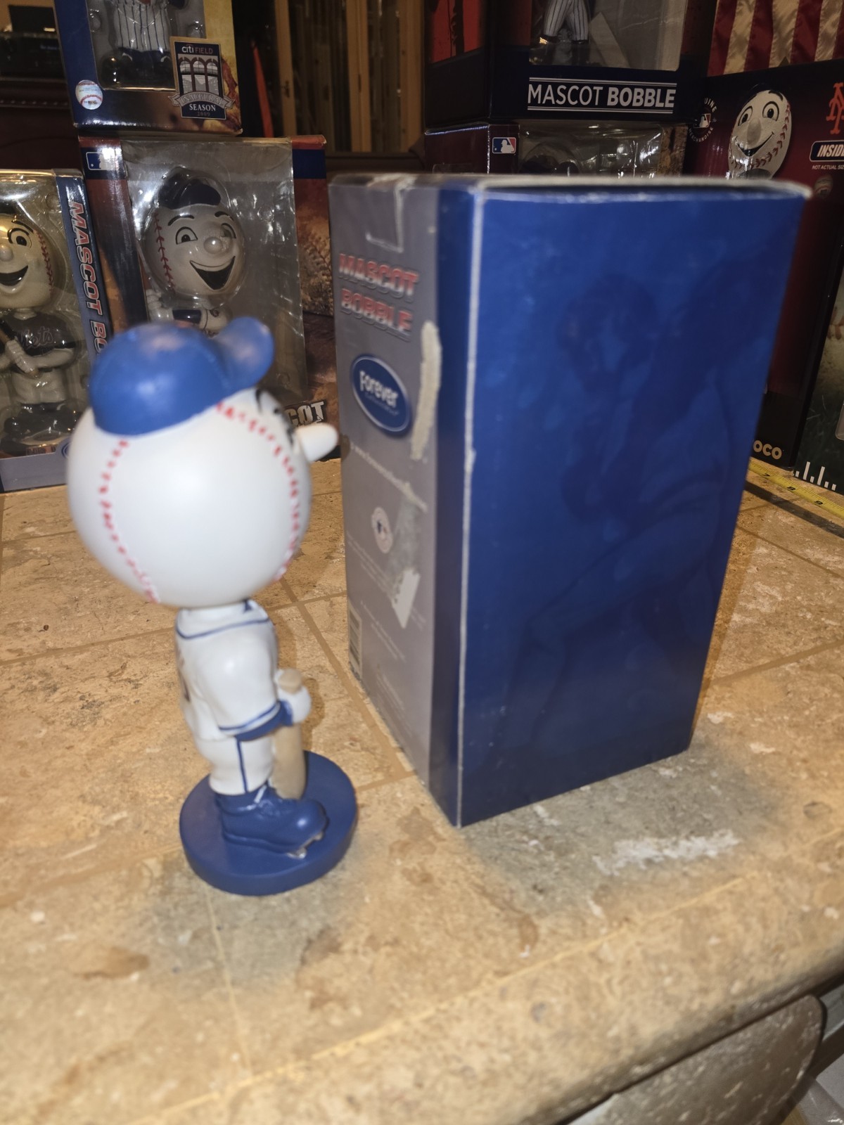 Mr Met Mascot Bobble 2006 Forever Collectibles NY New York Mets Bobblehead Foco