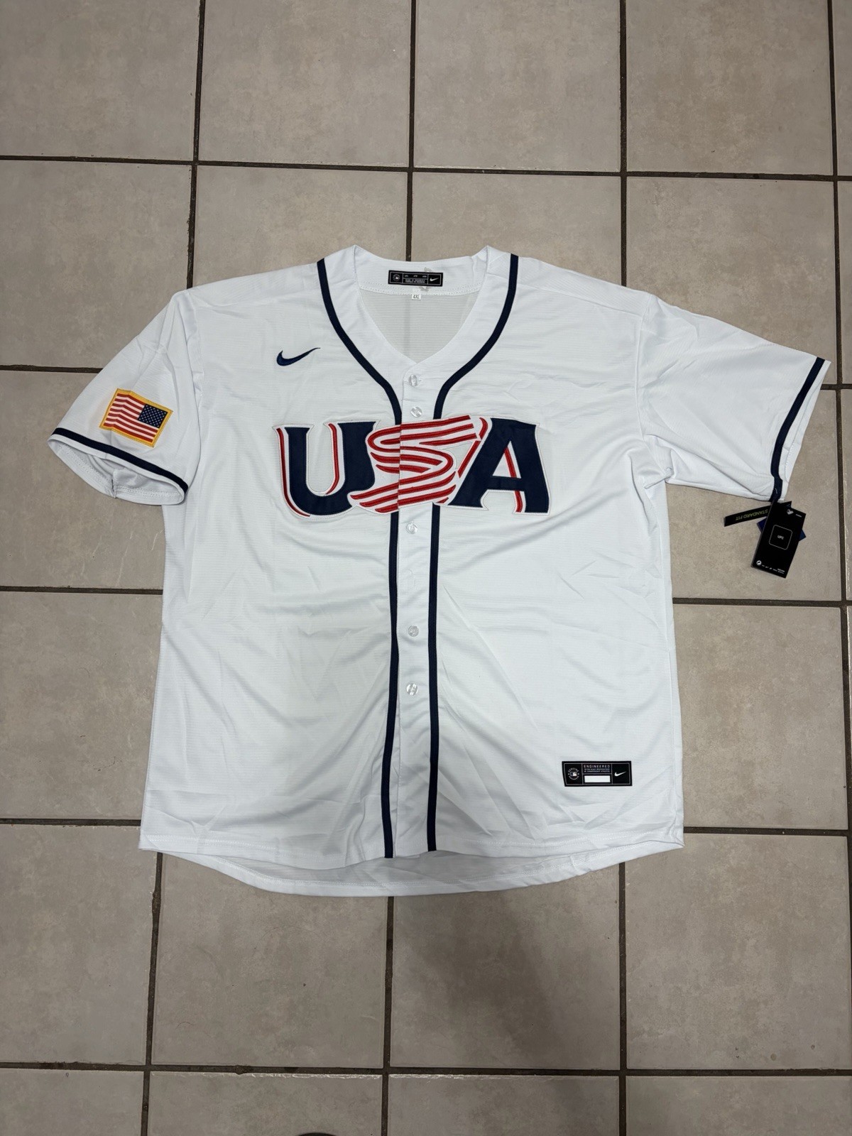 USA World Baseball Classic WBC 2026 White Stitched Jersey