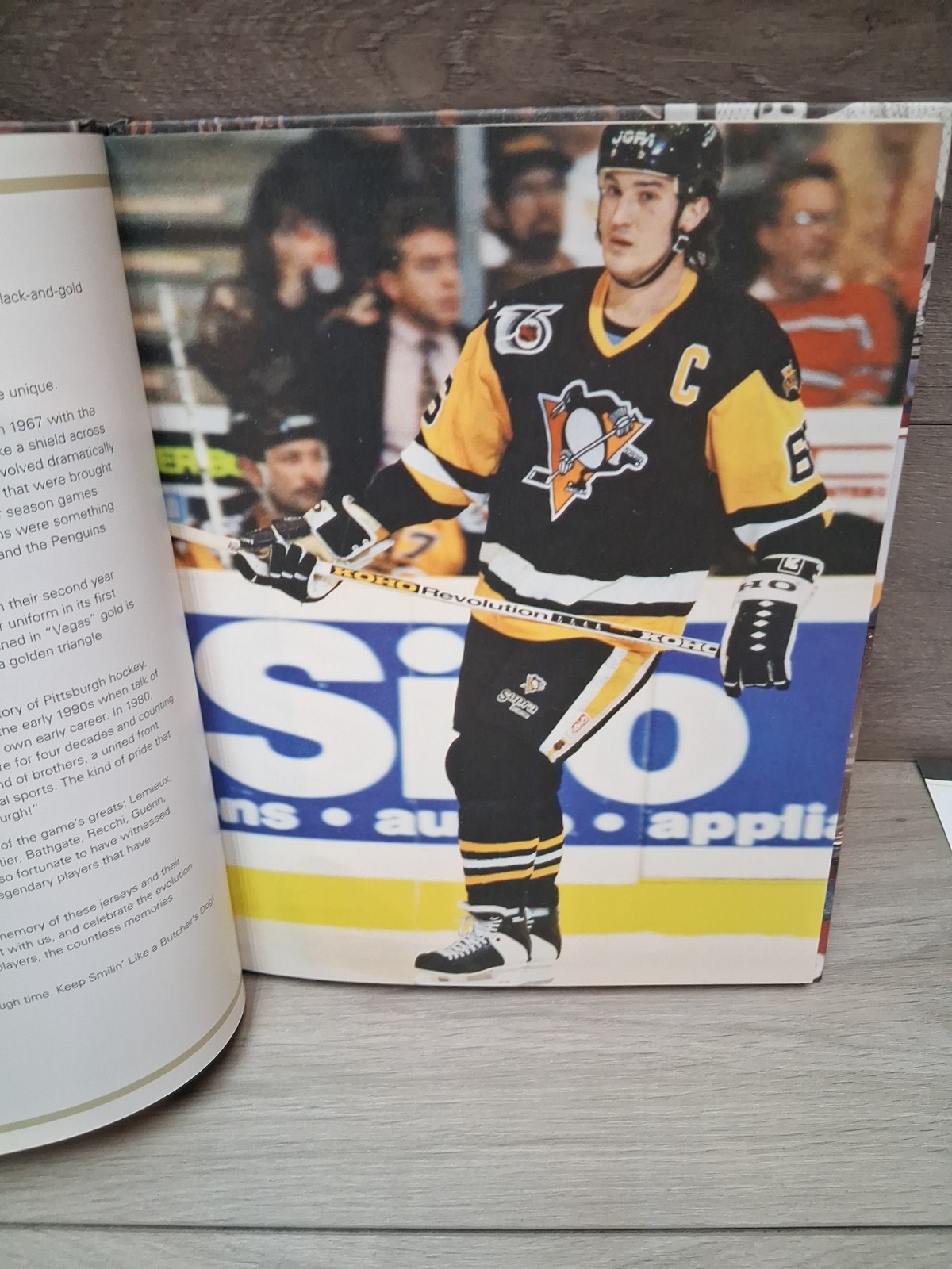 Skybox Press Pittsburgh Penguins Jerseys Then & Now Hardcover Book +letter