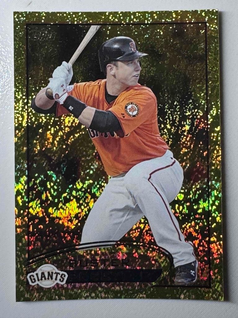 2012 Topps Baseball Gold Sparkle Parallel #398 BUSTER POSEY