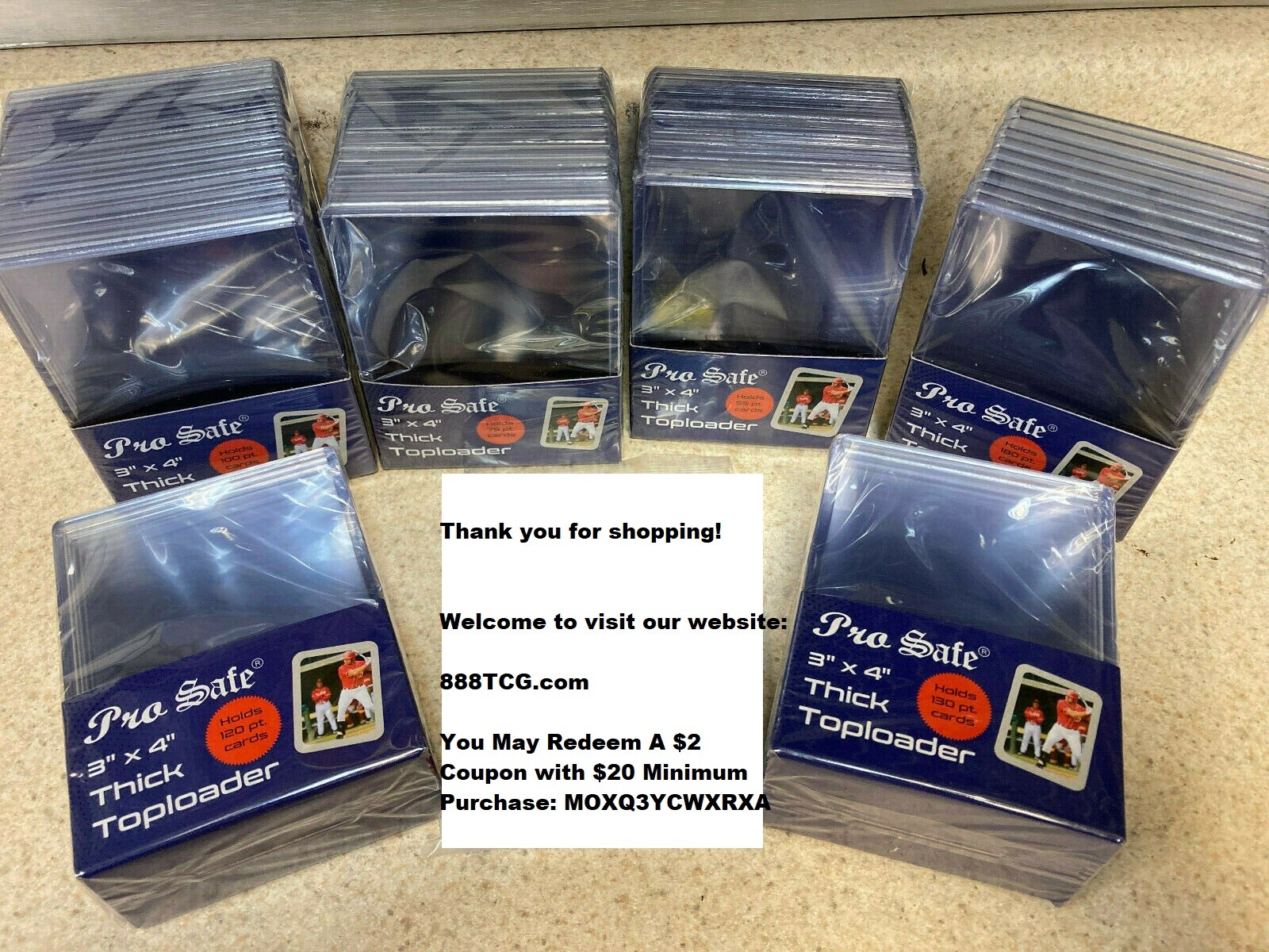 1 Pack: 3″x4″ 3×4 55pt to 180pt Clear Toploaders For Thicker/Super Thick Cards
